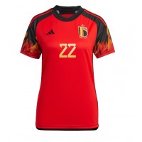 Belgia Charles De Ketelaere #22 Fotballklær Hjemmedrakt Dame VM 2022 Kortermet